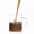 Tasse en verre à café expresso avec support